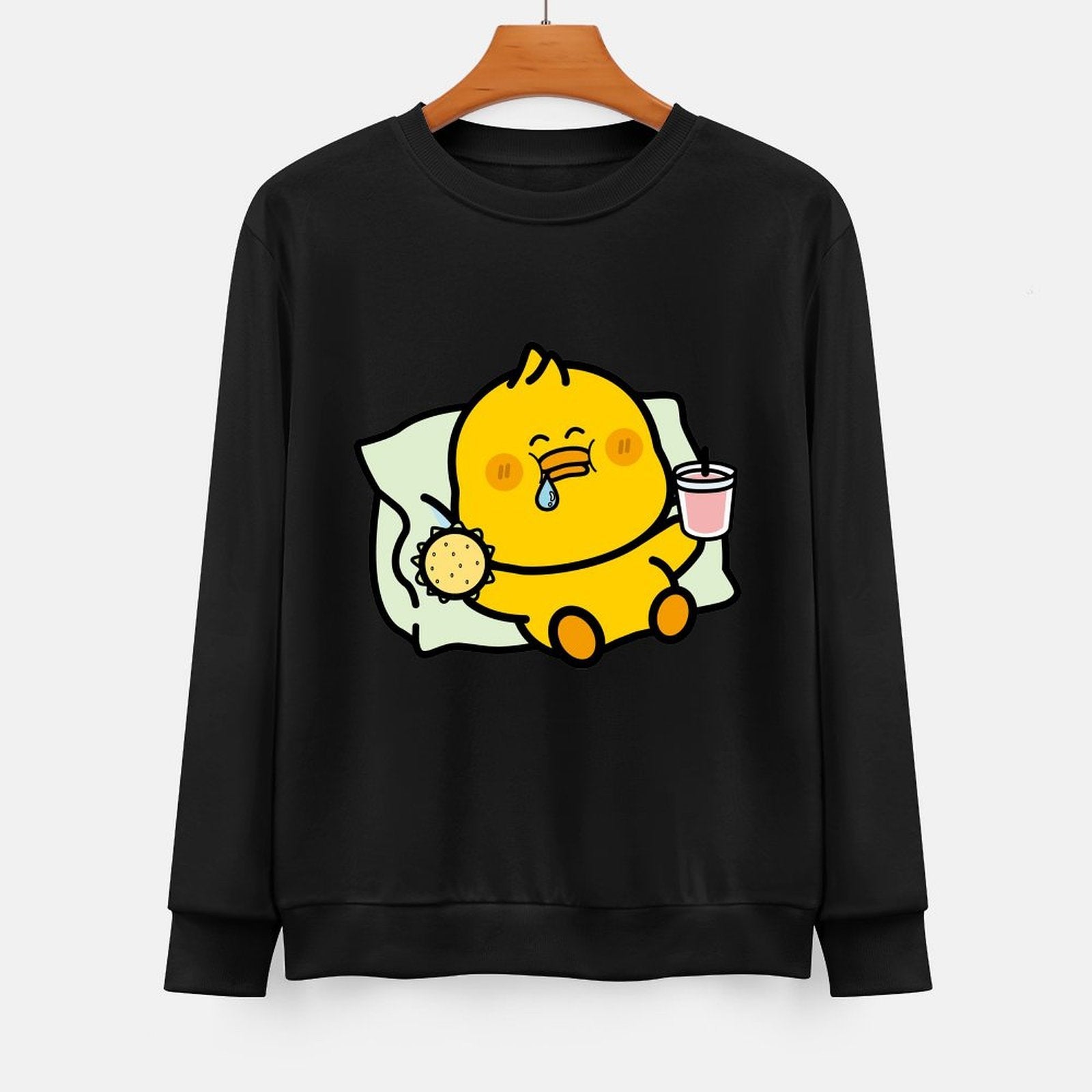 Front Patterned Long Sleeve TopPromotional Soft-Touch